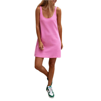 Robe d'été décontractée pour femmes avec décolleté plongeant et tissu léger Chic und Stil