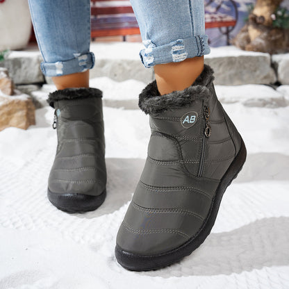 Bottes d'hiver pour femmes avec zip pratique et doublure intérieure douillette Chic und Stil