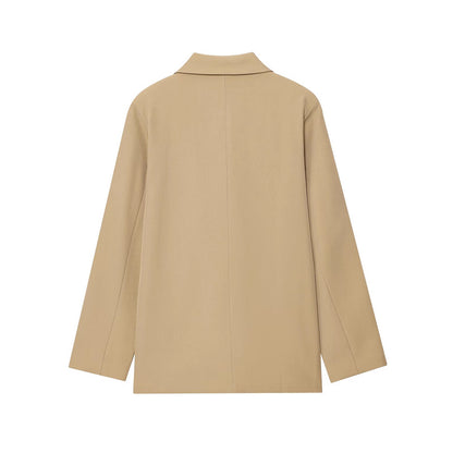 Dames Blazer double-breasted élégant avec boutons dorés Chic und Stil