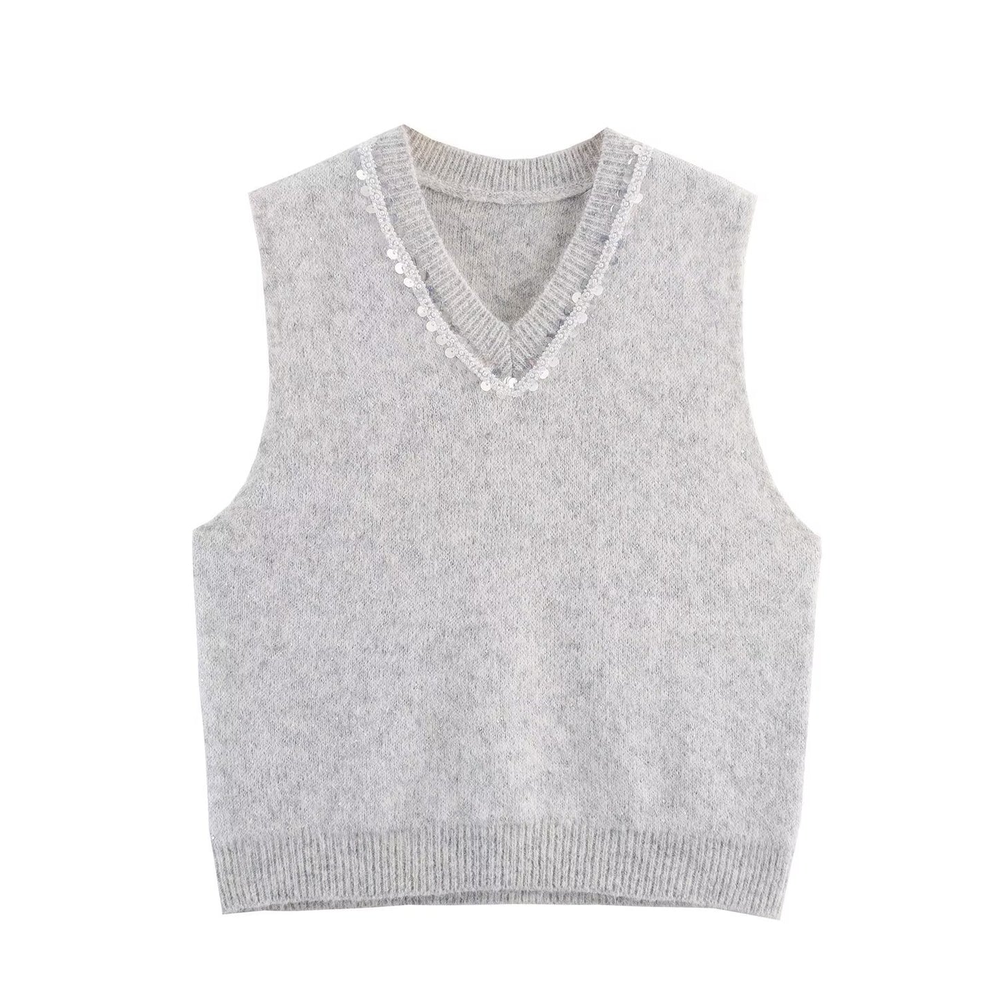 Dames gilet en tricot avec accents brillants Chic und Stil