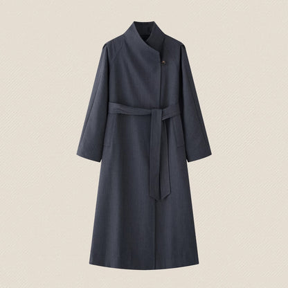 Manteau wrap longline ajusté pour femmes Chic und Stil