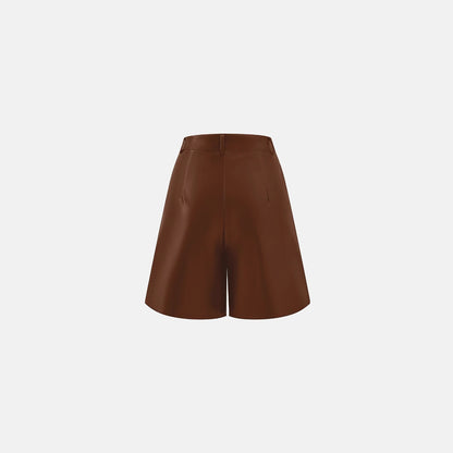 Shorts en cuir de haute qualité pour femmes avec coupe élégante Chic und Stil