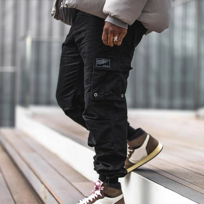Pantalon cargo fonctionnel pour homme avec taille élastique et plusieurs poches Chic und Stil
