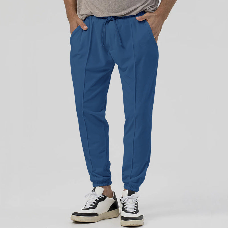 Men's leisure pants set with elastic waistband and breathable properties Chic and style