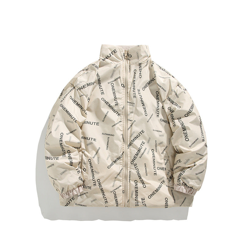 Dames doudoune avec imprimé moderne et col haut Chic und Stil