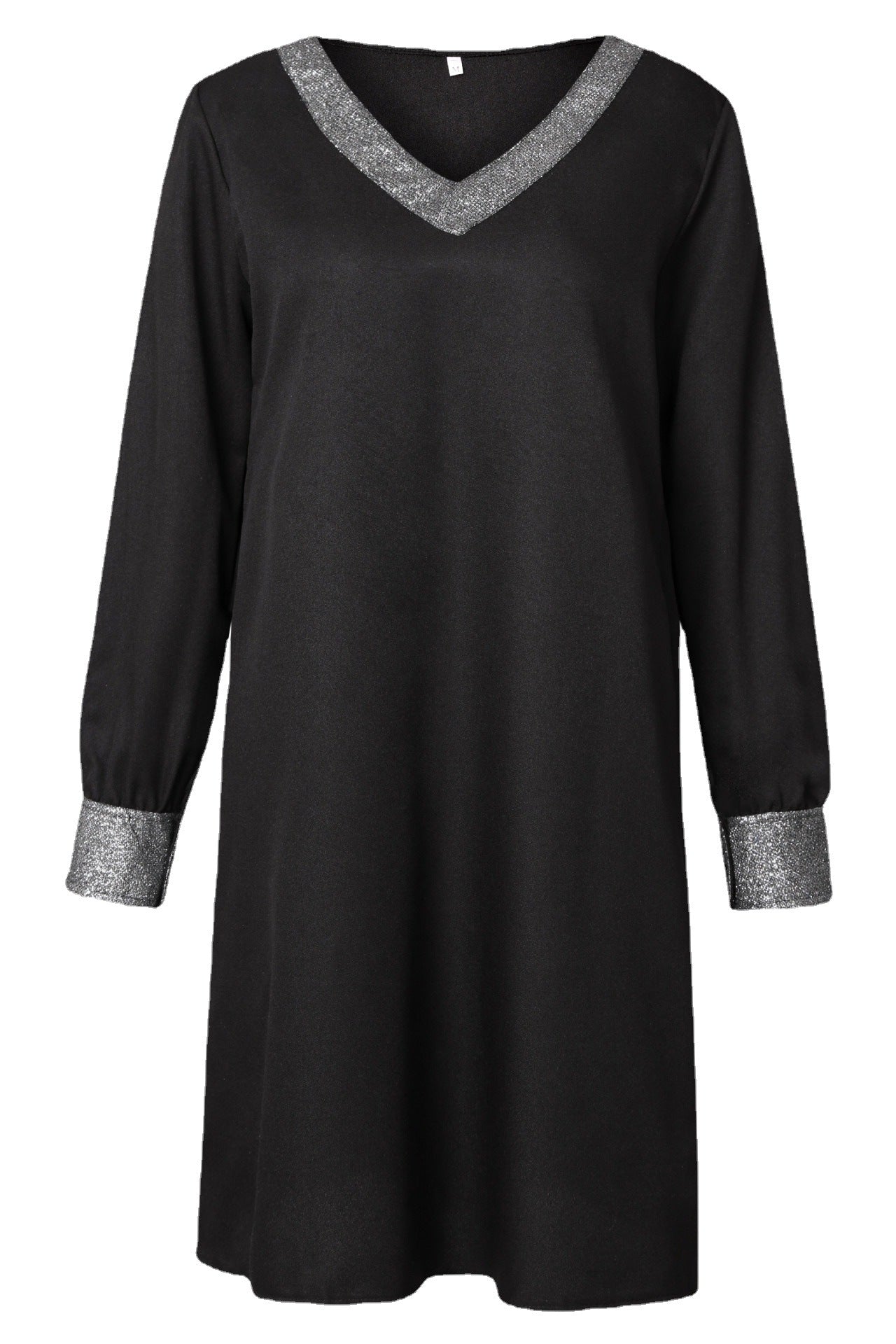 Robe élégante pour femmes avec décolleté en V brillant et détails innovants sur les bretelles Chic und Still