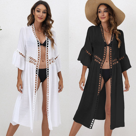 Robe de plage élégante pour femmes avec détails en crochet Chic und Stil