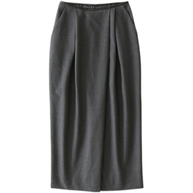 Jupe maxi plissée taille haute pour femmes Chic und Stil