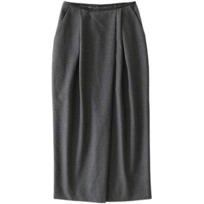 Jupe maxi plissée taille haute pour femmes Chic und Stil