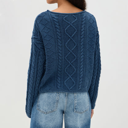 Pull en tricot pour femmes avec design drapeau américain Chic und Stil