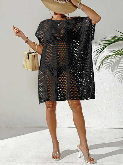 Dames Élégante Ouverte-Tricot Maillot de bain-Pareo Tunique Chic und Stil