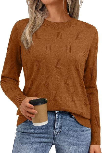 Pull en tricot pour femmes avec motif texturé et coupe décontractée Chic und Stil