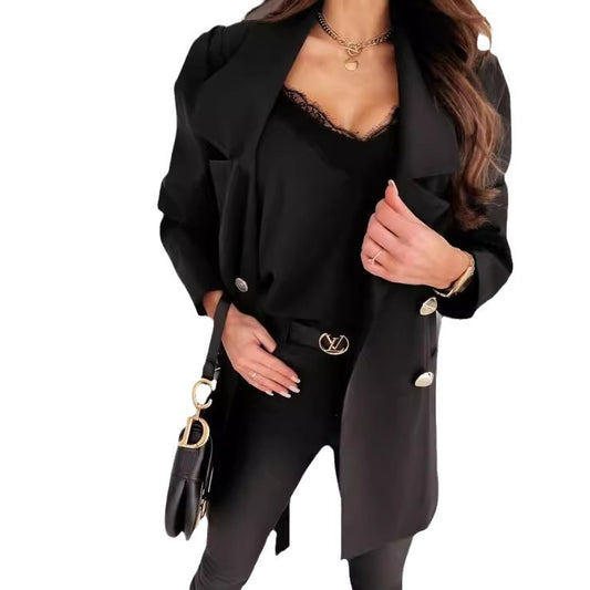 Blazer structuré à double boutonnage pour femmes Chic und Stil