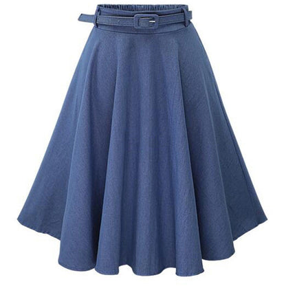 Roc robe A-line dames avec ceinture de taille et coupe originale Chic und Stil
