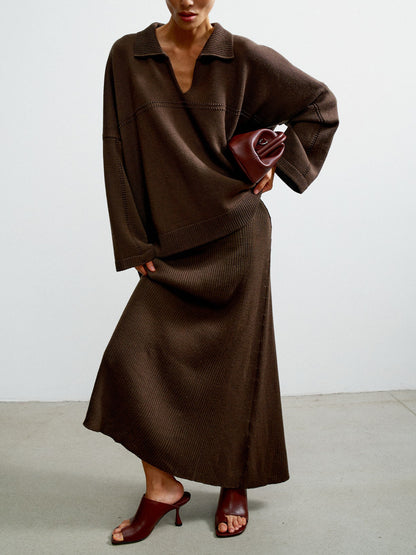 Dames Ensemble en tricot élégant en matériau de haute qualité Chic und Stil