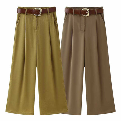 Elegant and comfortable Palazzo pants for women with a stylish waist belt Chic and Style