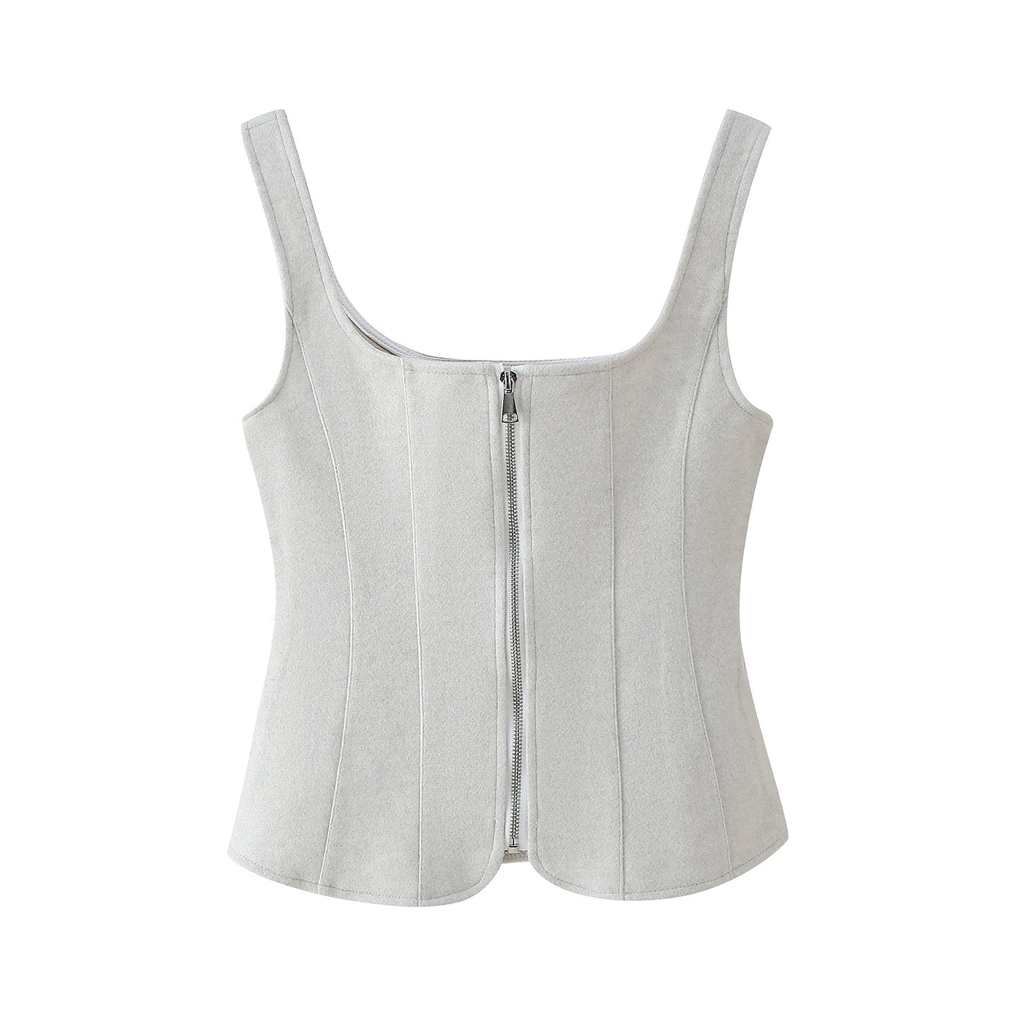 Dames Hautement ajusté Bustier haut avec fermeture éclair élégante Chic und Stil