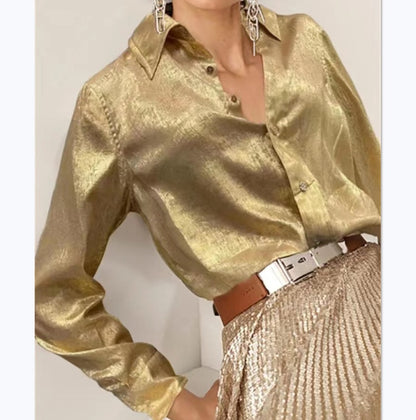 Chemise cropped à manches volantées pour femmes Chic und Stil