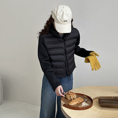 Dames gilet matelassé léger avec poches et coupe moderne Chic und Stil