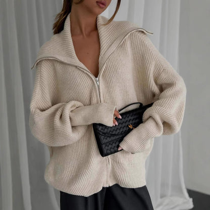 Pull-over en tricot sportif pour dames avec une structure de haute qualité Chic und Stil