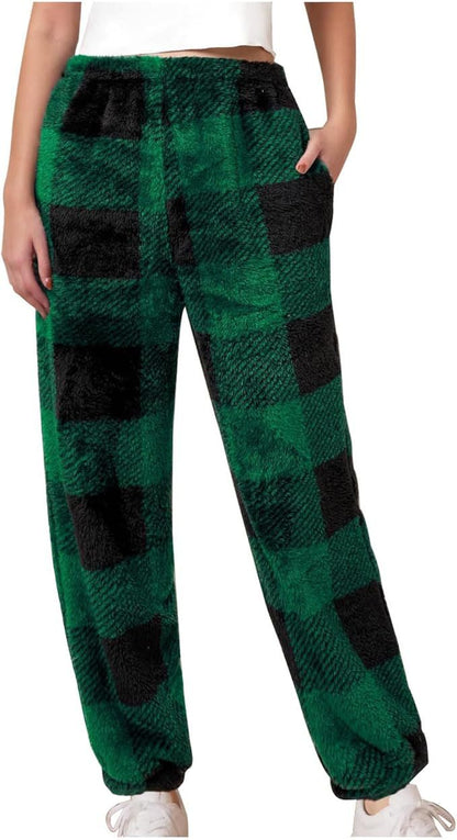 Comfortable women's lounge pants with plaid pattern Chic and Style