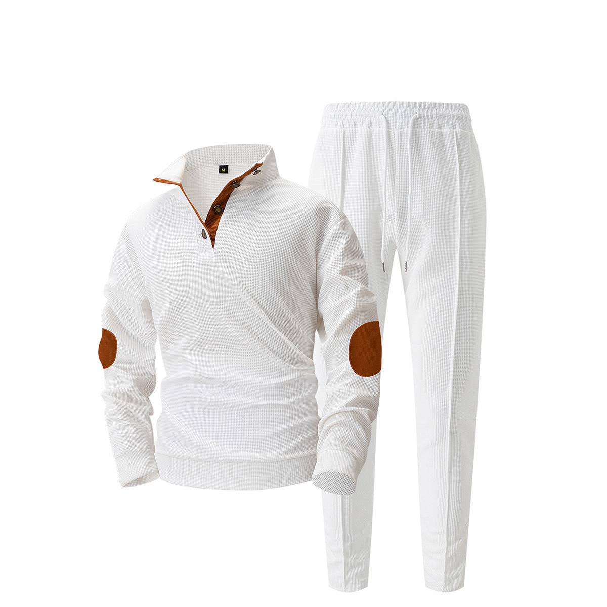 Sport leisure set for men with innovative cut and trendy knot details Chic and Style