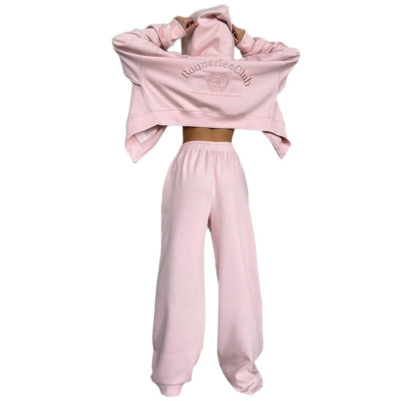 Oversized Sweatshirt and Wide Pants Set Chic and Style