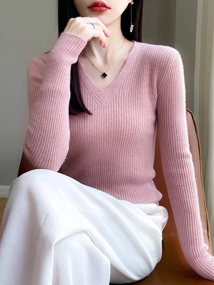 Pull en viscose pour femmes avec une structure en côtes Chic und Stil
