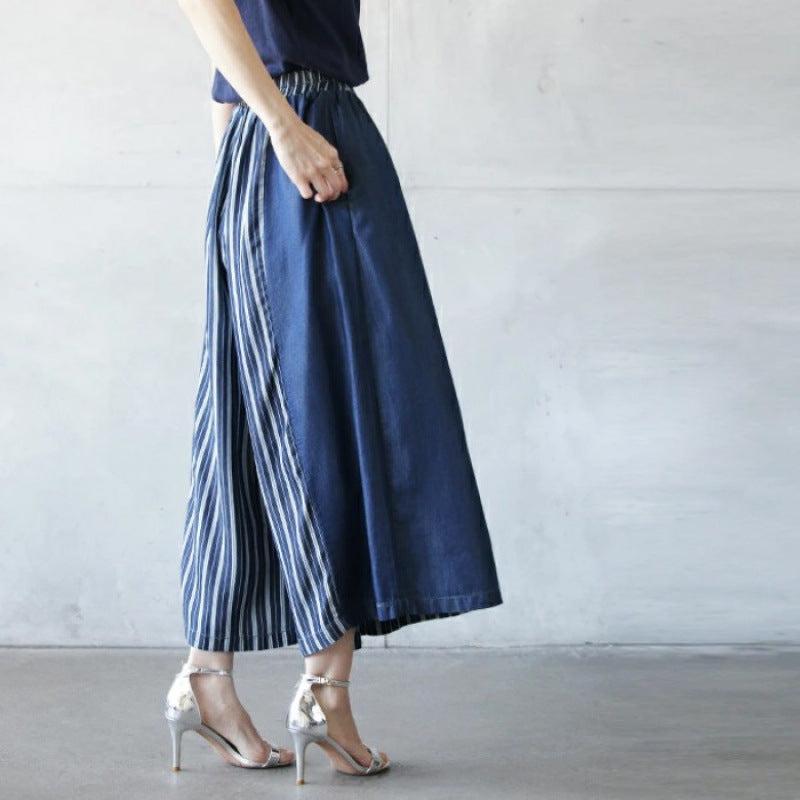 Culottes larges rayées Chic und Stil pour femmes