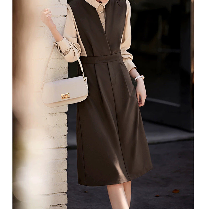 Robe chemise stratifiée élégante pour femmes Chic und Stil