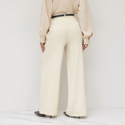 High-waisted palazzo pants for women with belt Chic and Style