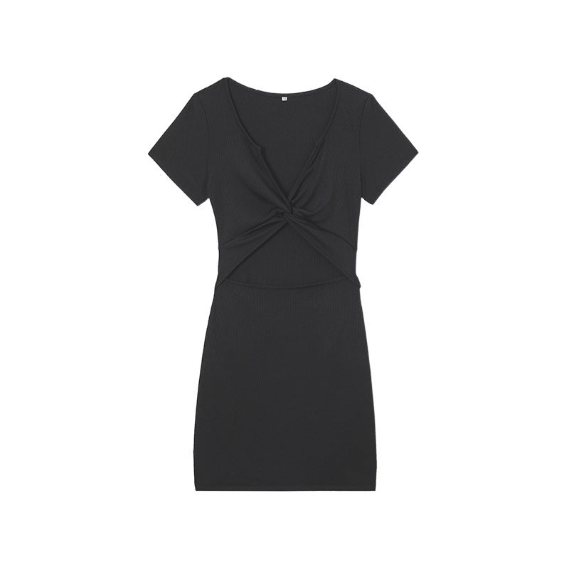 Robe Mini Femme Knot Chic und Stil
