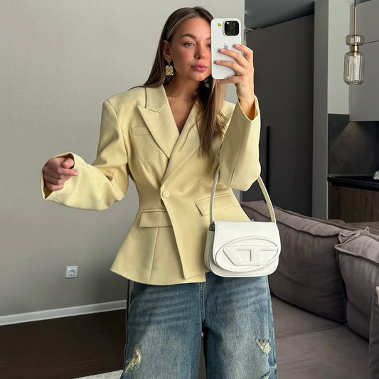 Blazer élégant cintré dames Chic und Stil