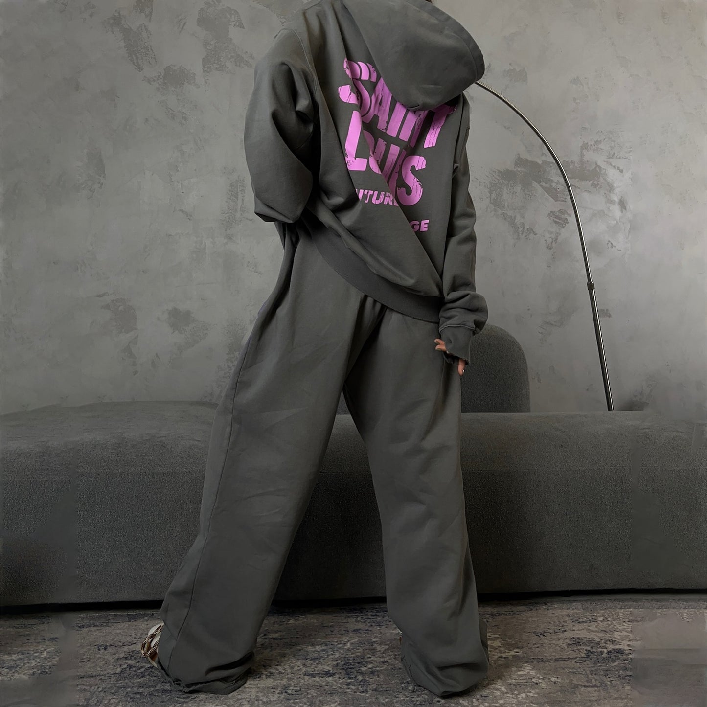 Casual set for women, oversized, with a loose hoodie and comfortable jogging pants Chic und Stil