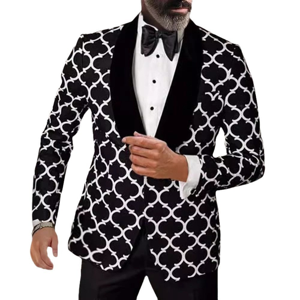 Blazer élégant pour homme avec motif accrocheur Chic und Stil