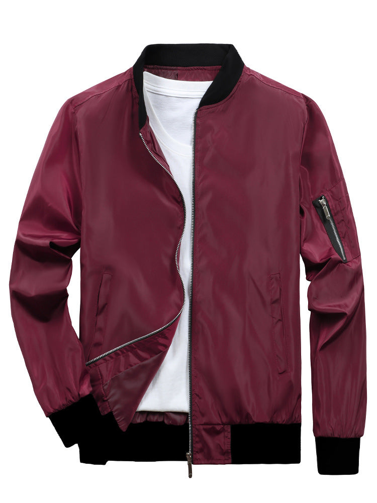 Veste bomber sportive pour hommes avec poches zippées pratiques Chic und Stil