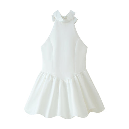 Robe d'été sans bretelles pour femmes avec un ourlet froncé ludique Chic und Stil
