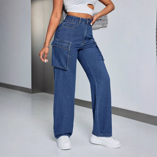 Pantalon cargo pour femmes en coupe décontractée et ample avec poches pratiques Chic und Stil