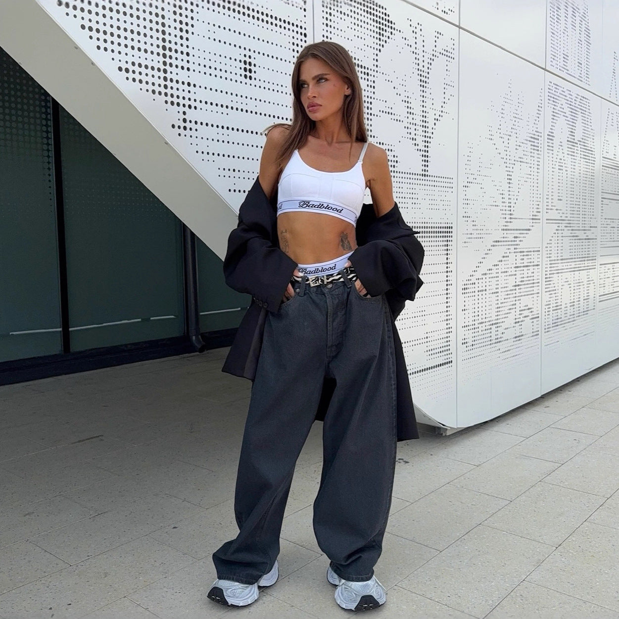 Dames élégantes et de haute qualité jeans surdimensionnés Chic und Stil