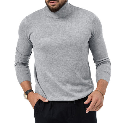 Pull-over à col roulé pour hommes avec une fine structure tricotée et une coupe décontractée Chic und Stil