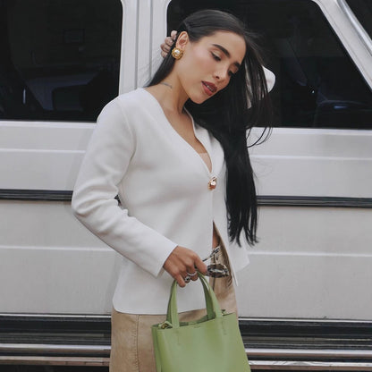 Dames élégant cardigan en viscose de haute qualité Chic und Stil