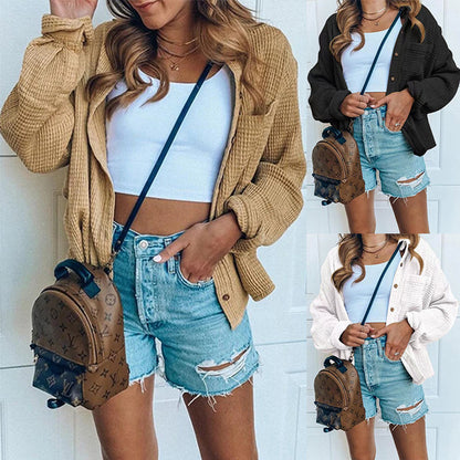 Chemisier ample pour femmes en tissu matelassé Chic und Stil