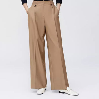 Pantalons larges taille haute pour femmes Chic und Stil