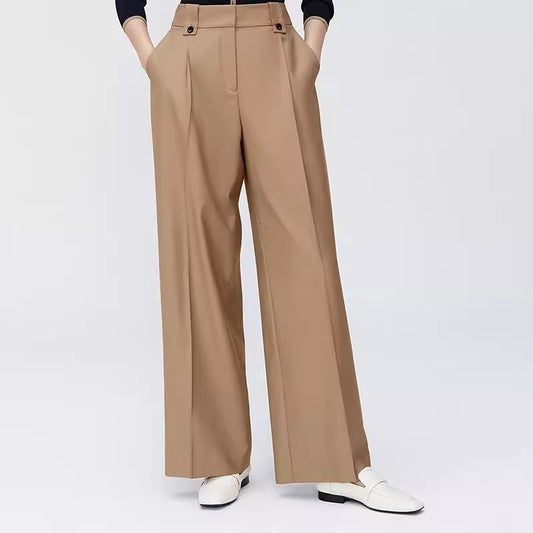 Pantalons larges taille haute pour femmes Chic und Stil