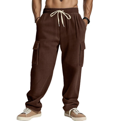Casual cargo pants for men with a practical foldable design and an elastic waistband Chic and Style