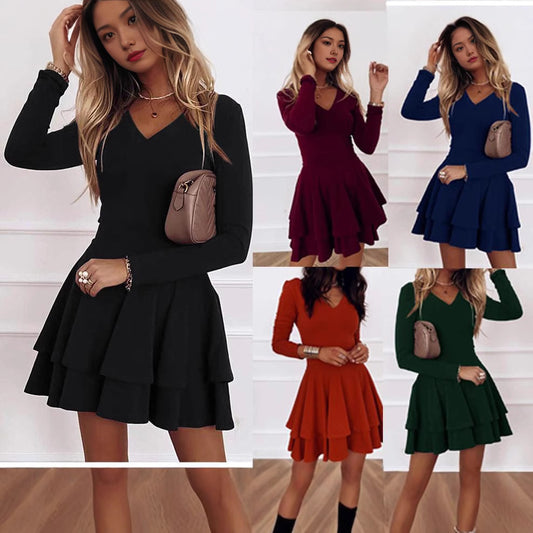 Robe portefeuille femme avec des détails volants et une coupe élégante Chic und Stil