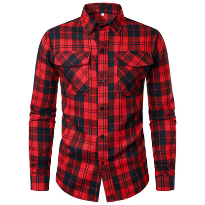 Chemise en flanelle à carreaux pour hommes Chic und Stil
