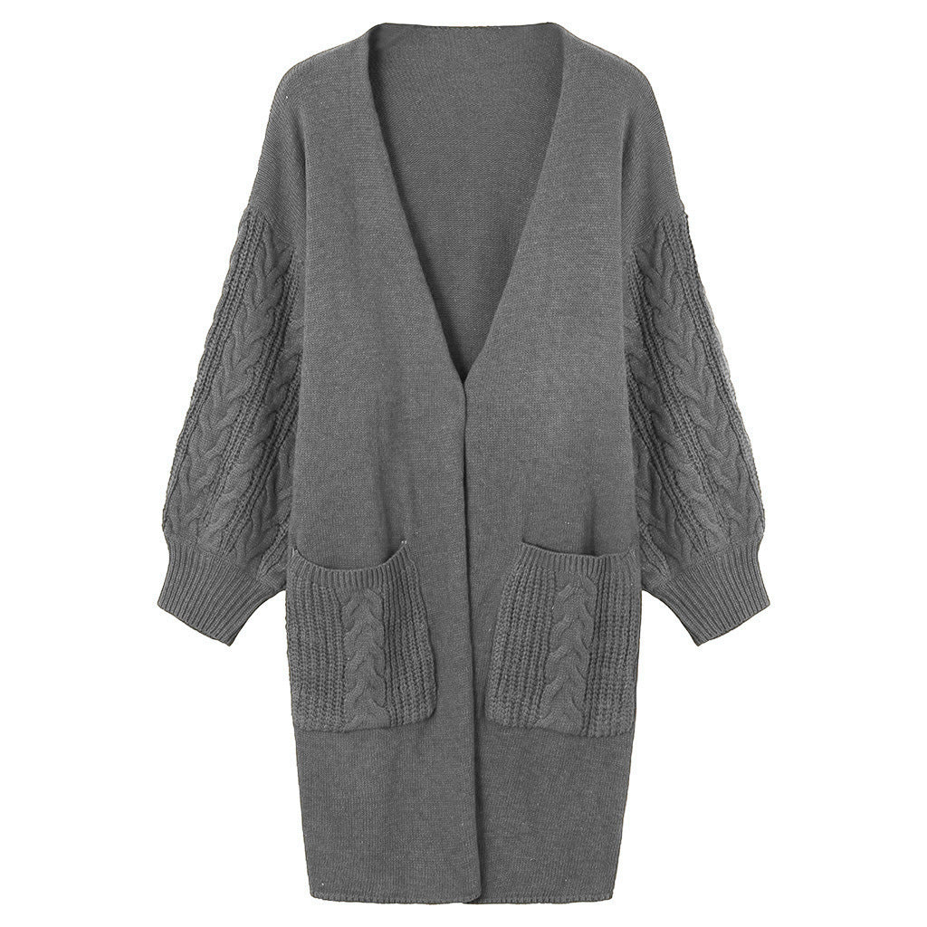 Dames Grand cardigan en tricot avec poches profondes et coupe ample Chic und Stil