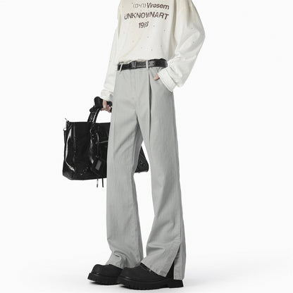 Elegant casual pants for women, wide, with fine pleats and high-quality materials Chic und Stil