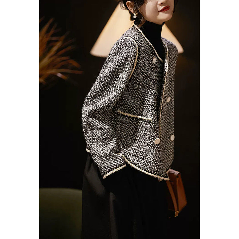 Veste femme texturée à double boutonnage Chic und Stil